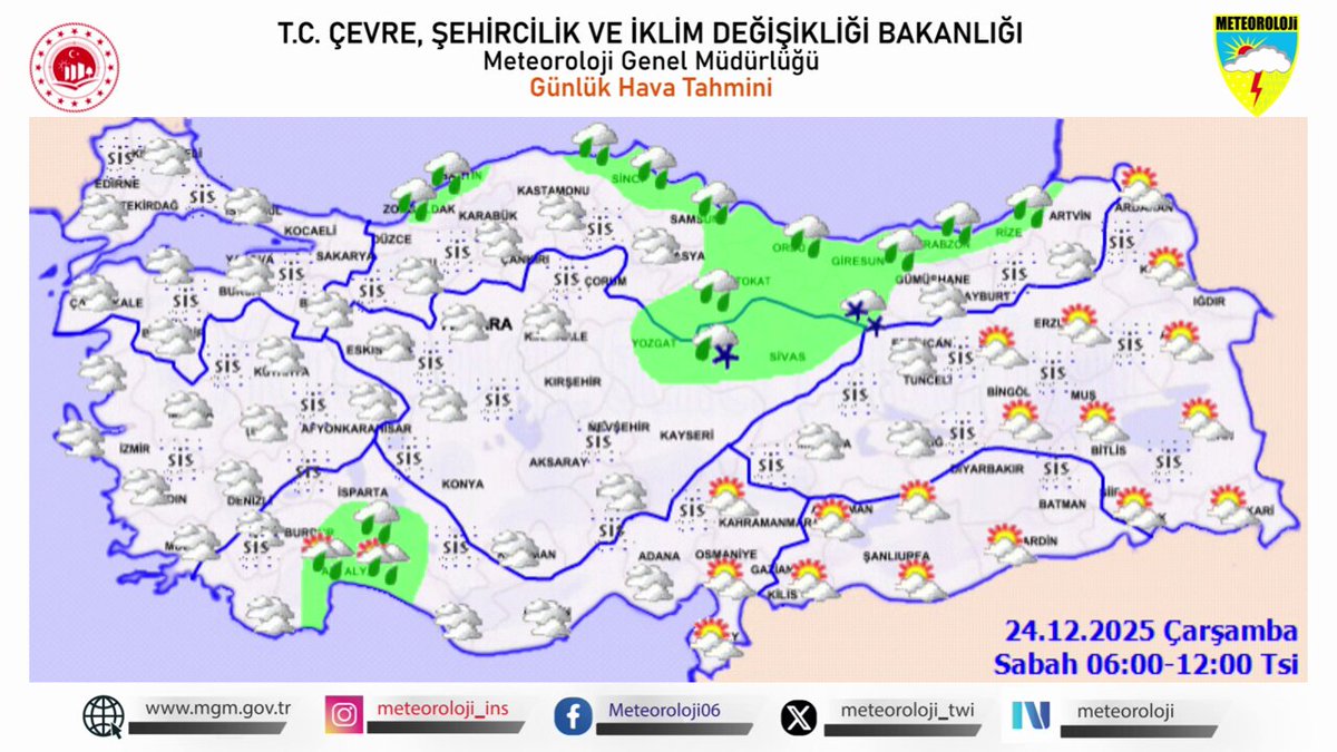 Meteoroloji'den Hava Sıcaklığı ve Kuvvetli Yağış Uyarısı