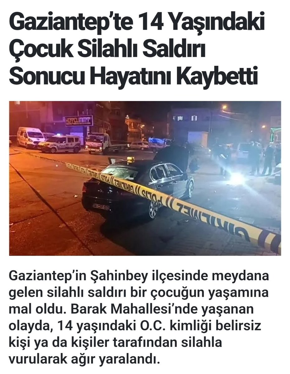 Gaziantep'te Silahlı Saldırı İddiaları Yerine Kazara Silah Patlaması Senaryosu