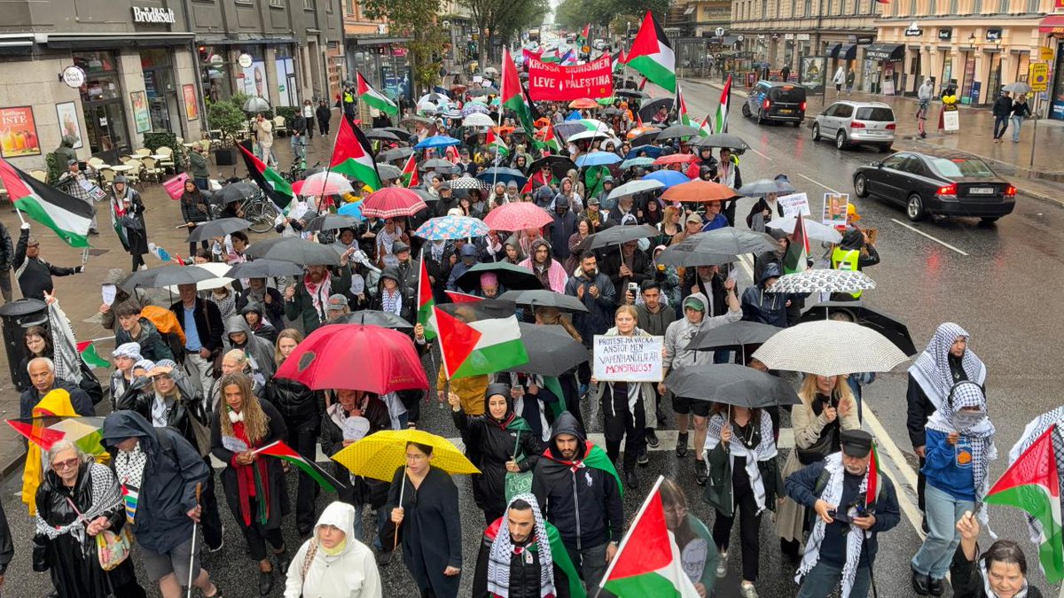 Stockholm'de Filistin'e Destek Yürüyüşü: İsrail'in Politikalarına Tepki