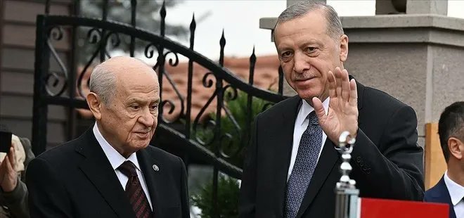 Cumhurbaşkanı Erdoğan ve Bahçeli Beştepe'de Görüştü