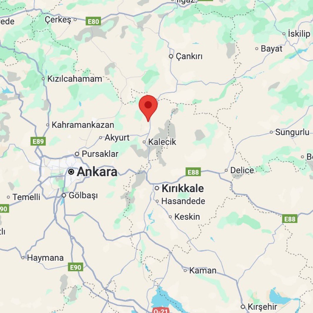 Ankara'da 4.1 Büyüklüğünde Deprem