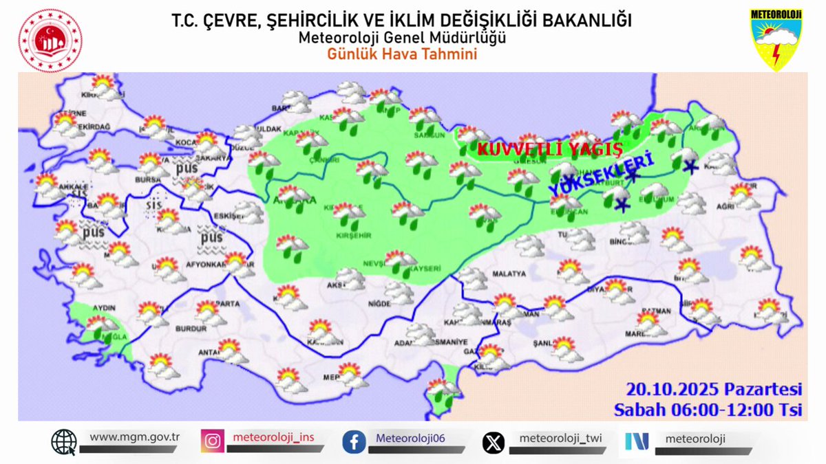 Meteoroloji'den Kuvvetli Yağış Uyarısı: Sıcaklıklar Kuzeyde Düşecek
