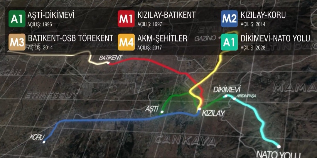 Ankara'da Mamak Metrosu Temel Atma Töreni Gerçekleştirilecek