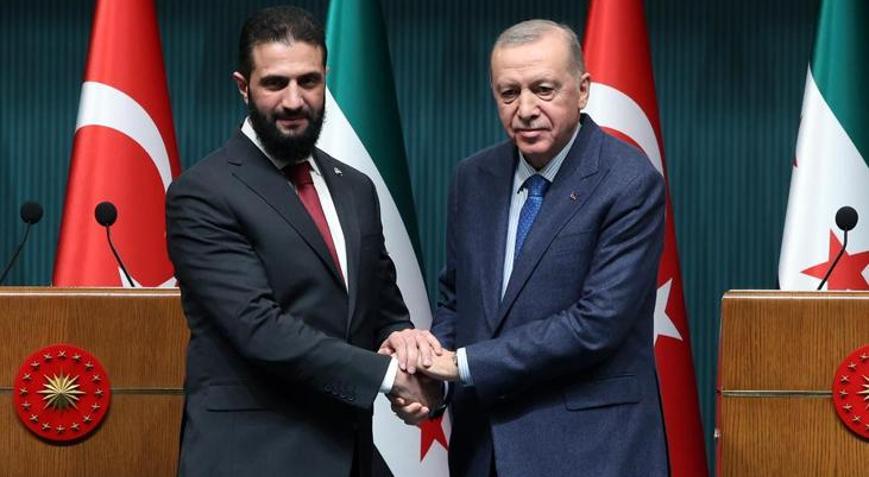 Erdoğan, Suriye Cumhurbaşkanı Şara İle Görüştü : 'Terörle Mücadelede Desteğimiz Artarak Sürecek'