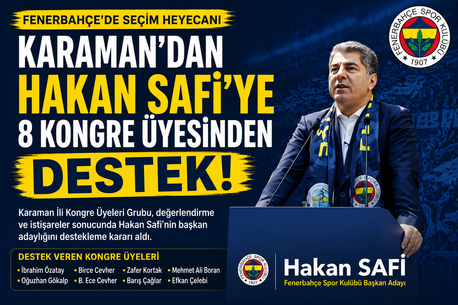 Karaman’dan Hakan Safi’ye Destek: 8 Kongre Üyesinden Açıklama