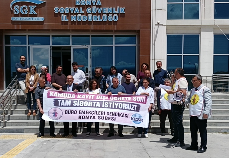 BES Konya Şubesi’nden SGK Önünde Sert Tepki: 'Mezarda Emekliliğe Hayır!'